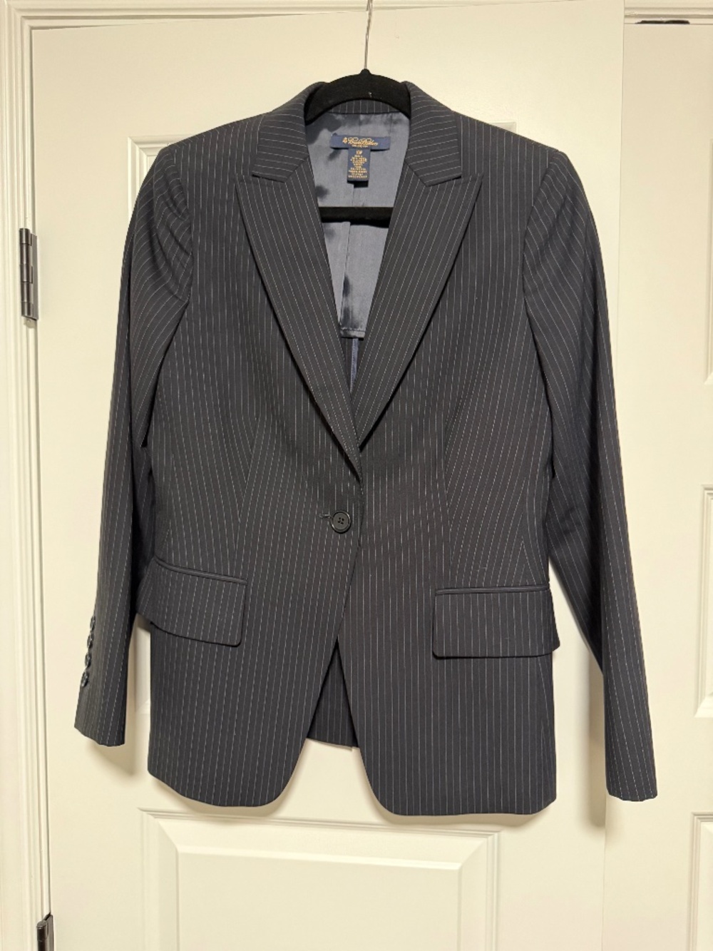 Brooks Brothers Blue Lined Blazer Size 10P Like New